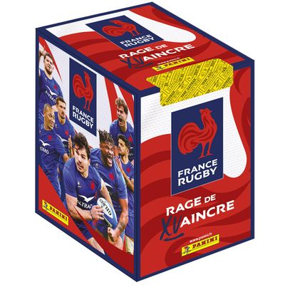 Panini Rugby Team France-Rage de Vaincre Box of 36 Pouches, 004729BOX36F