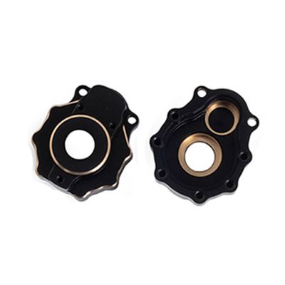 2Pcs Front & Rear Outer Portal Axle Housings TRX4 Brass Weights TRX6 Counterweights for 1/10 RC Crawler TRX4 Upgrade(Part A)