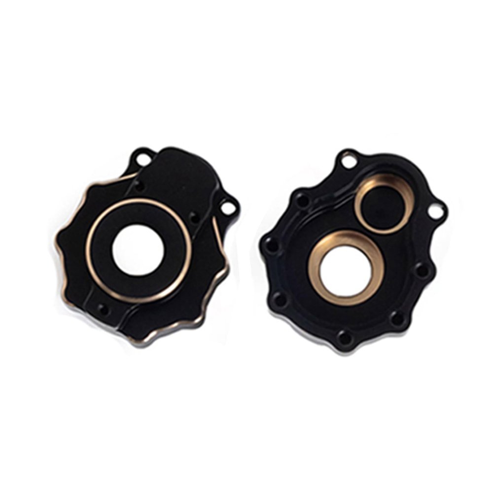 2Pcs Front & Rear Outer Portal Axle Housings TRX4 Brass Weights TRX6 Counterweights for 1/10 RC Crawler TRX4 Upgrade(Part A)