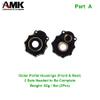 2Pcs Front & Rear Outer Portal Axle Housings TRX4 Brass Weights TRX6 Counterweights for 1/10 RC Crawler TRX4 Upgrade(Part A) view 3