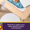 Special Supplies Kids Sensory Table Set with Deep Water and Sand Bins, Writable Lids, Chalk and Dry Erase Markers for Active, Hands-On Learning, Fun Play, Arts and Crafts - Pine Wood (2 Bins) view 4