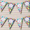 Dinosaur Colourful Personalized Any Age Kids Children's Birthday Party Bunting - Hanging Party Decoration - Birthday Party Banner Garland | Decorative Party Supplies view 1