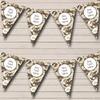 Brown Camouflage Personalized Any Age Kids Children's Birthday Party Bunting - Hanging Party Decoration - Birthday Party Banner Garland | Decorative Party Supplies view 1