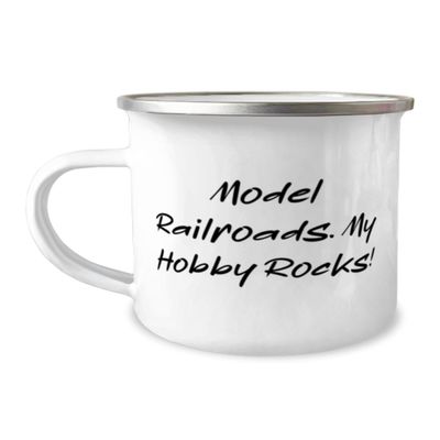 Cool Model Railroads Gifts, Model Railroads. My Hobby Rocks!, Nice 12oz Camper Mug For Friends From Friends, Model trains, Train sets, Toy trains, Wooden trains, Electric trains