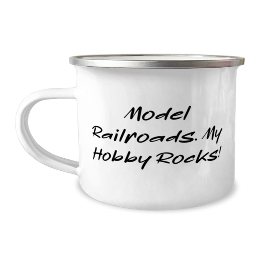 Cool Model Railroads Gifts, Model Railroads. My Hobby Rocks!, Nice 12oz Camper Mug For Friends From Friends, Model trains, Train sets, Toy trains, Wooden trains, Electric trains