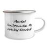 Cool Model Railroads Gifts, Model Railroads. My Hobby Rocks!, Nice 12oz Camper Mug For Friends From Friends, Model trains, Train sets, Toy trains, Wooden trains, Electric trains view 2