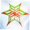 Homoyoyo Plum Blossom Kite Colorful Hexagon Outdoor Toy for Boys and Girls Adults Cloth Fiberglass Design Fun Activity for Family Gatherings Random view 3