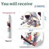 RoyoLam Skater Astronaut Wall Sticker Nursery Skateboarding Wall Decal for Kid Boy Baby Removable Peel and Stick Wall Art Home Decor Decoration for Classroom Preschool Playing Room Living Room Bedroom view 4