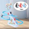 Amagogo Climb Stairs Toy Accs Electric Tracks Game Parts Roller Coaster Toy Accessories for Kids, 12pcs Penguin view 3