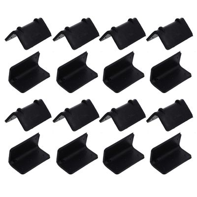 100 Pcs Black Plastic Corner Protectors for Safe Box Packaging - 2.16" X 1.18" X 1.18" Durable Guards for Shipping and Storage