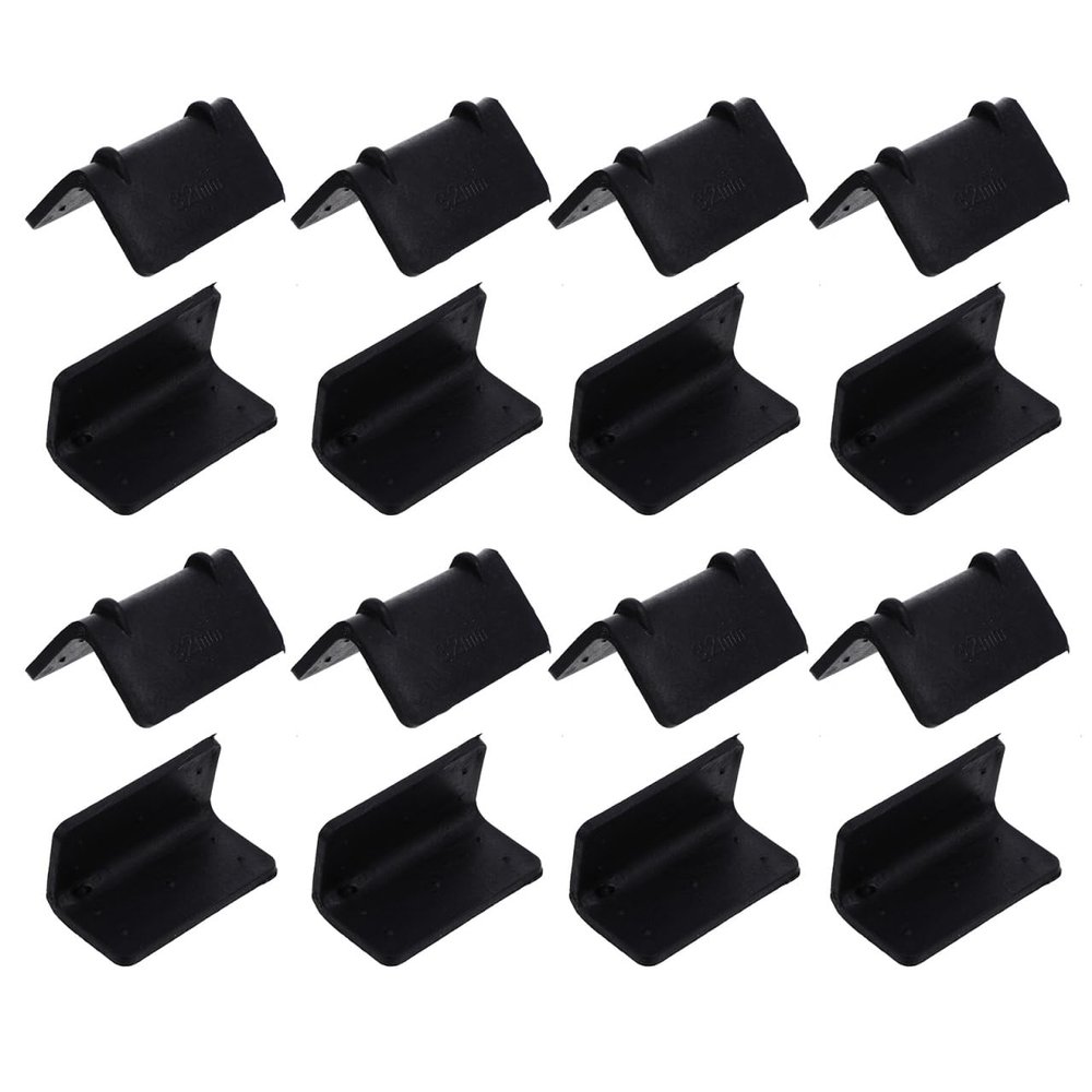 100 Pcs Black Plastic Corner Protectors for Safe Box Packaging - 2.16" X 1.18" X 1.18" Durable Guards for Shipping and Storage