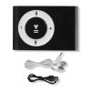 WOOXGEHM MP3 Player, Portable Music Player with Earphone and USB Cable, Built in Memory Card Expansion Slot, Back Clip Sports MP3 Player(Black) view 1