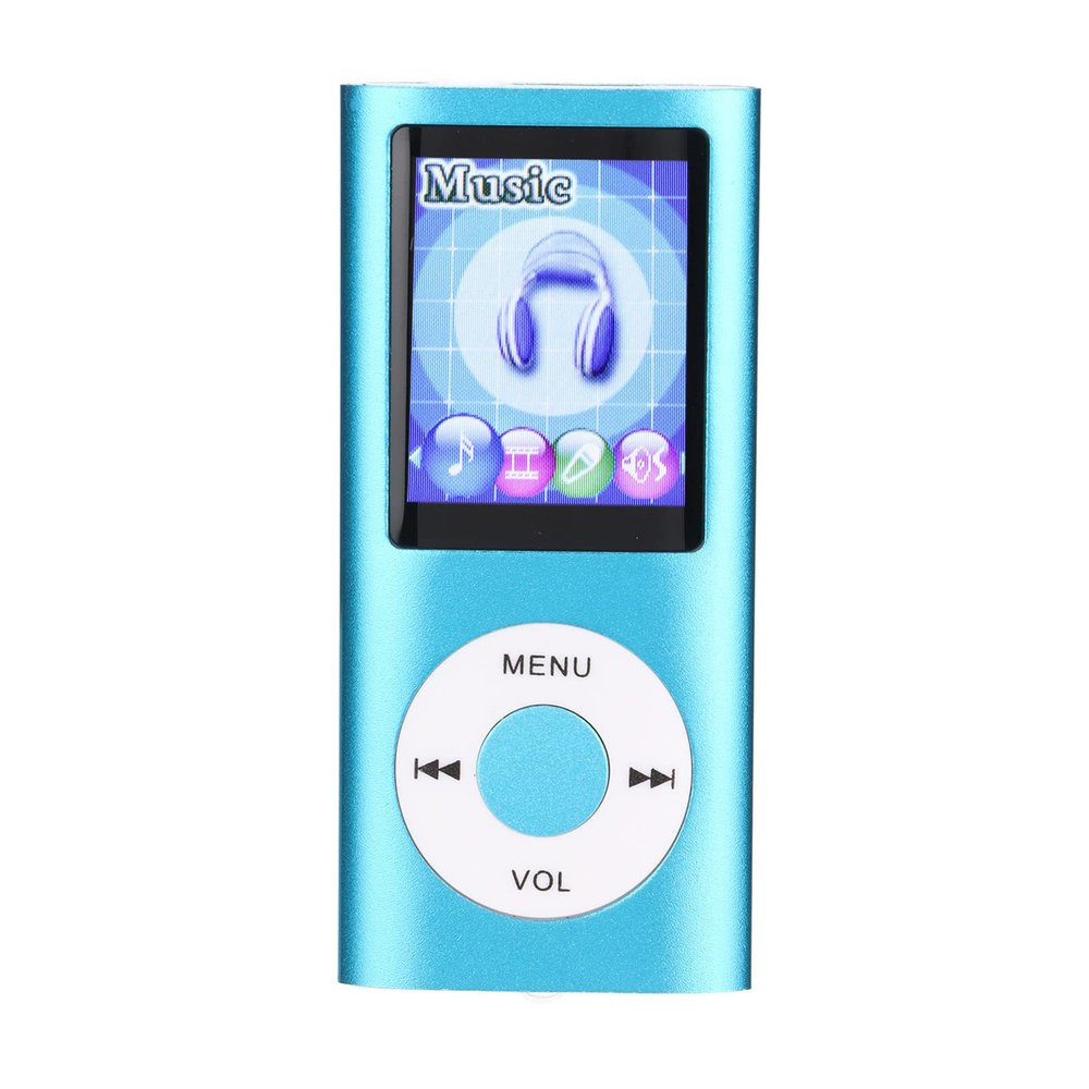 MP3 Player, 1.8 Inch Color Display Screen Multifunctional MP3 Music Player with USB Cable And Earphones, Portable Music Player for Going Out, Traveling, Entertainment(Blue)