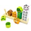 Big Discoveries Wild Stacker - Animal Block Stacking Puzzle for Ages 2 and Up | Durable Wooden Geometry Shape Toy with Flexible Safety Pegs and Pegboard - Fun Montessori Stack Toy for Toddlers view 1