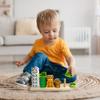 Big Discoveries Wild Stacker - Animal Block Stacking Puzzle for Ages 2 and Up | Durable Wooden Geometry Shape Toy with Flexible Safety Pegs and Pegboard - Fun Montessori Stack Toy for Toddlers view 2