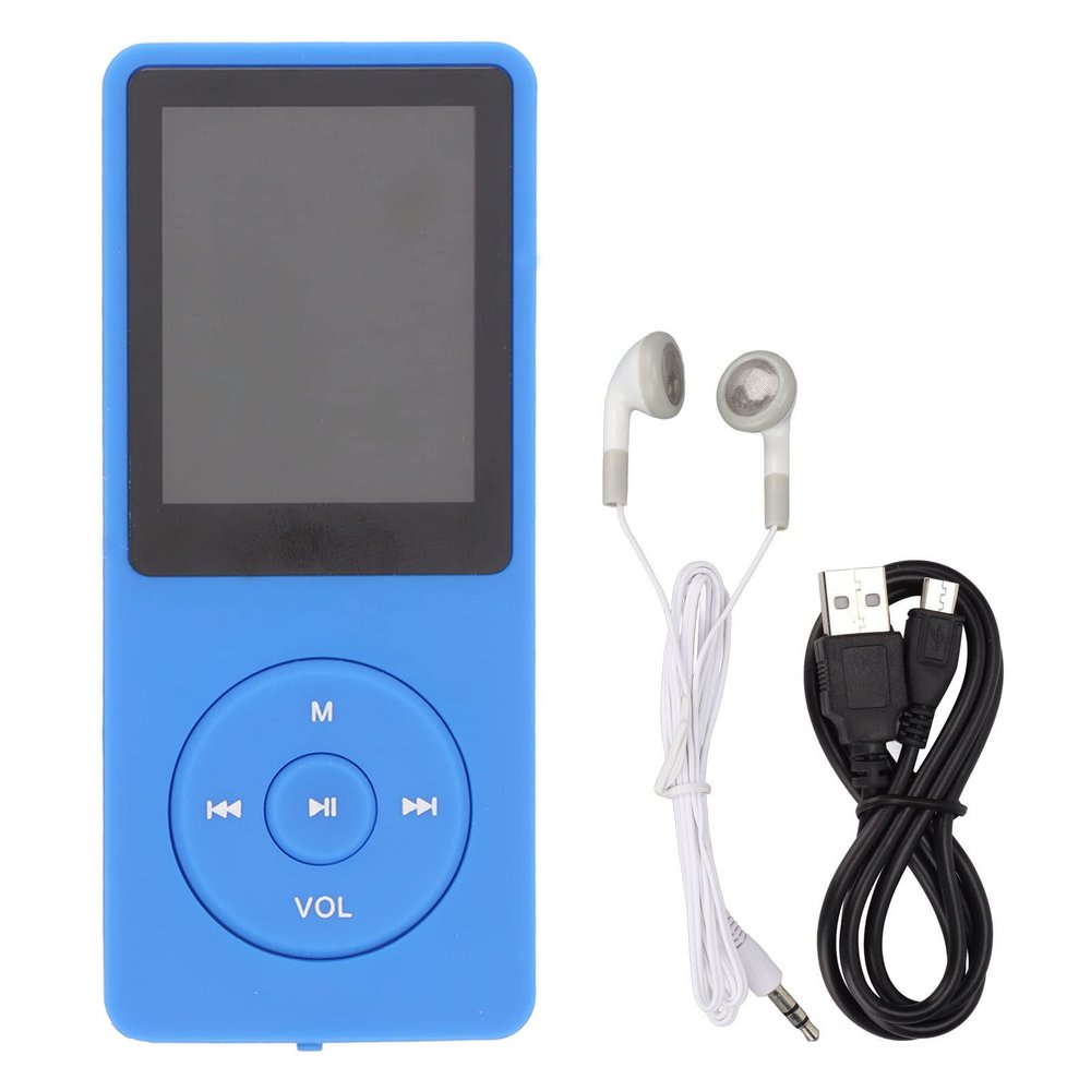 MP3 Player, 1.8 Inch Display Screen Music Player, Multifunctional Portable MP3 Music Player for Going Out, Traveling and Entertainment(Dark Blue)