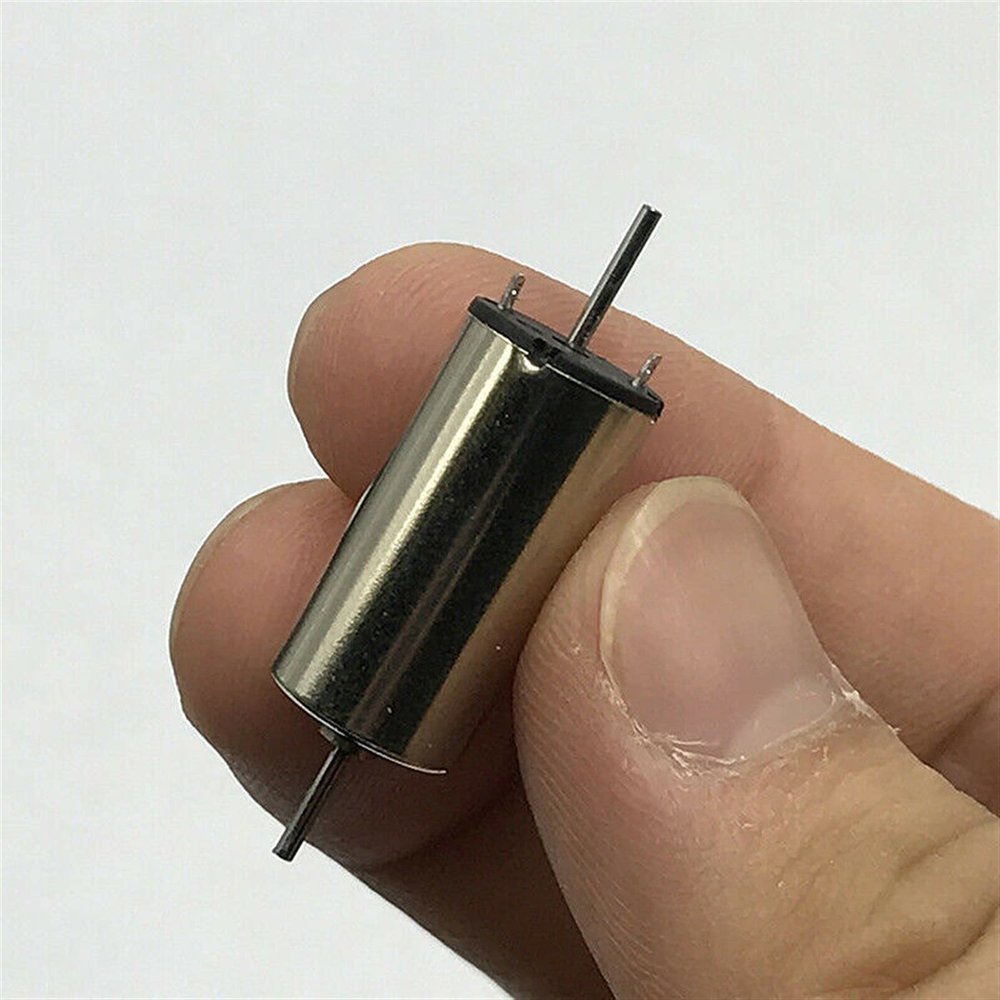 DELFIT Hobby Torque Mini 1020 Coreless DC Motor, 6V 9V 12V 18000rpm, 10mm*20mm Dual Shaft Axis Motor, High Speed RC Rail Train Engine Engine Science