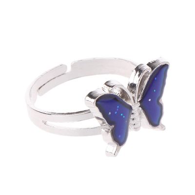 Stebcece ? Exquisite Rings Magic for Butterfly Color Change Mood Ring Accs for Fami