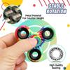 10 Pack Fidget Spinner Toy Bulk for Kids Adults, Metal Tri-Spinner Fidget Set, Hand Spinner for Stress Relief, Easter Birthday Goodie Bag Stocking Stuffers Classroom Prizes for Boy Age 3-12 view 2