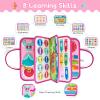 Freebear Deluxe Pink Princess Quiet Book Sensory Board for Toddlers 1-4, Montessori Educational Toys for Girls, Travel Toys with Activities view 3