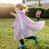 Meland Princess Dress up Clothes for Girl, Princess Cape with Kid Crown Toys, Birthday Gifts for Toddler Girls 3,4,5,6,7,8 view 3