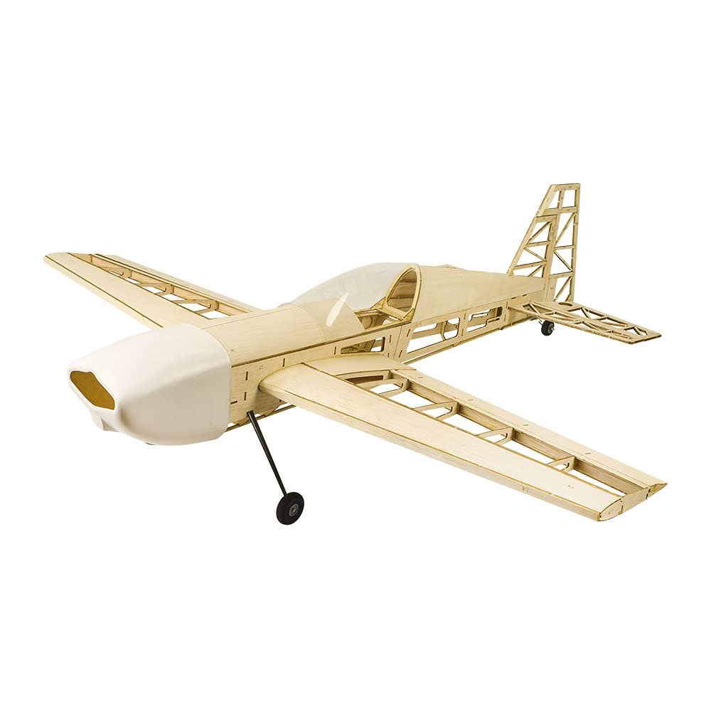 Dancing Wings Hobby 2023 Balsa Electric Building Airplane EXTRA330 KIT 1M Wingspan Need to Built;Basswood EX330 4CH Radio Controlled Laser-Cutting Aeroplane Un-Assembled for Adults (X0104)