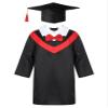 Hularka Kids Boys Girls Preschool Kindergarten Graduation Gown Cap Set with Tassel for Ceremony Student Uniforms Red 8-10 Years view 1