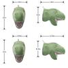 3D Dinosaur Head Wall Hanging Mounted Decor Soft Plush Stuffed Animal Heads Wall Mount Decor for Nursery Room Bedroom Playroom Decoration (Green Dinosaur) view 2