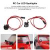 2 PCS RC Lights RC Crawler Lights LED Headlight RC Car LED Lights RC Spotlight Searchlight RC Headlight for 1:10 RC Crawler Axial SCX10 II 90046, forTraxxas D90, forRedcat Gen8 1/10 RC Car view 4