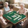 34.5"x34.5" Large Rubber Mahjong Mat Anti Slip and Noise Reduction Play Mat for Mahjong, Board Games, Dominoes, Tile Games Tabletop Cover Poker Mat with Carrying Bag(Green) view 3