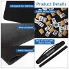 34.5"x34.5" Large Rubber Mahjong Mat Anti Slip and Noise Reduction Play Mat for Mahjong, Board Games, Dominoes, Tile Games Tabletop Cover Poker Mat with Carrying Bag(Black) view 4