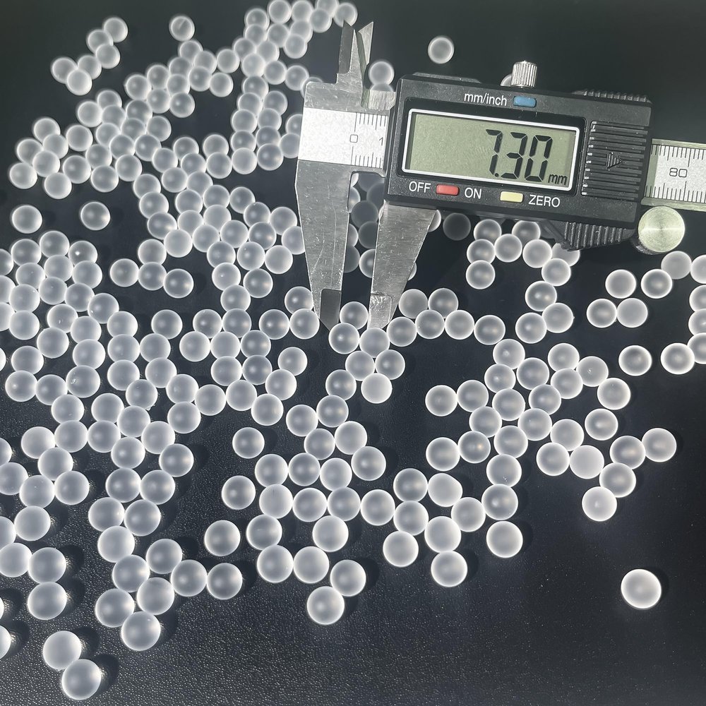 EMERBU Hardest 7.3mm Frosted Gellets Rounds(1lb) About 35,000 Rounds - Gel Splatter Ball Blaster Refill Ammo - for Ages 15+