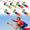 Leyndo 7 Pcs Throw and Catch Ball with Rainbow Tail Soft Rainbow Play Balls, Playground Equipment 25.59 Inches, Suitable for Sports Indoor Outdoor Games Activities Throwing School view 1