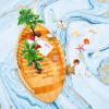 12 Pcs Hawaiian Beach Cake Decoration Summer Beach Chair and Umbrella Cake Toppers Green Palm Tree Toppers for Hawaiian Theme Birthday Wedding Party Baby Shower Party Decoration Supplies view 3