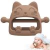 Baby Teether Toys for 6-12 Months - Teething Relief Must-Haves, Hand Teethers, Mitt With Cute Cat Shape - Ideal Baby Shower Gifts view 1