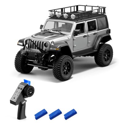 GoolRC 1:12 Scale 4 Wheel Drive Remote Control Car, Off-Road Truck with Lights, 2.4G Remote Control Crawler
