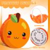 Aoriher Little Cute Orange Piata Summer Piata with Blindfold Bat and Confetti for Birthday Party Summer Theme Party Game Supplies, 14.17 x 12.6 x 2.95'' view 4