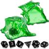 Deekin Dice Jail Gelatinous Cube Dice Prison Resin Cube 7 Role Playing Cage with Container Black Polyhedral Set Miniature Accessory for Gatherings Activity Party Gift Set(Green) view 1