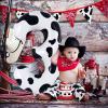Cow Print Number 3 Balloon, Large 40 Inch Cow Number Birthday Balloons, Foil Mylar Number 3 Balloons for 3 Year Old Birthday Party Decorations Supplies Animal Farm Cowboy Cowgirl Themed Party view 4