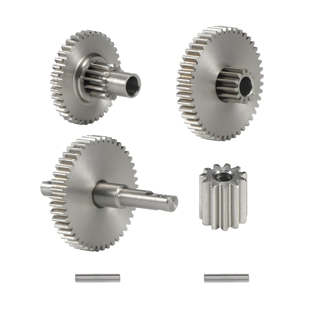Stainless Steel 9.7 : 1 TRX4M Upgrades Transmission Gearbox Gears Set for 1/18 RC Crawler 97054-1 Defend 97074-1 Bronc (9.7 : 1)