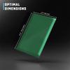 CardGuard Premium Clear Card Sleeves, 100ct  Standard Size Penny Sleeves for Pokmon, Sports Cards, Baseball, Football, and Collectible Trading Cards  Acid-Free, PVC-Free, Durable Protection, Green view 4