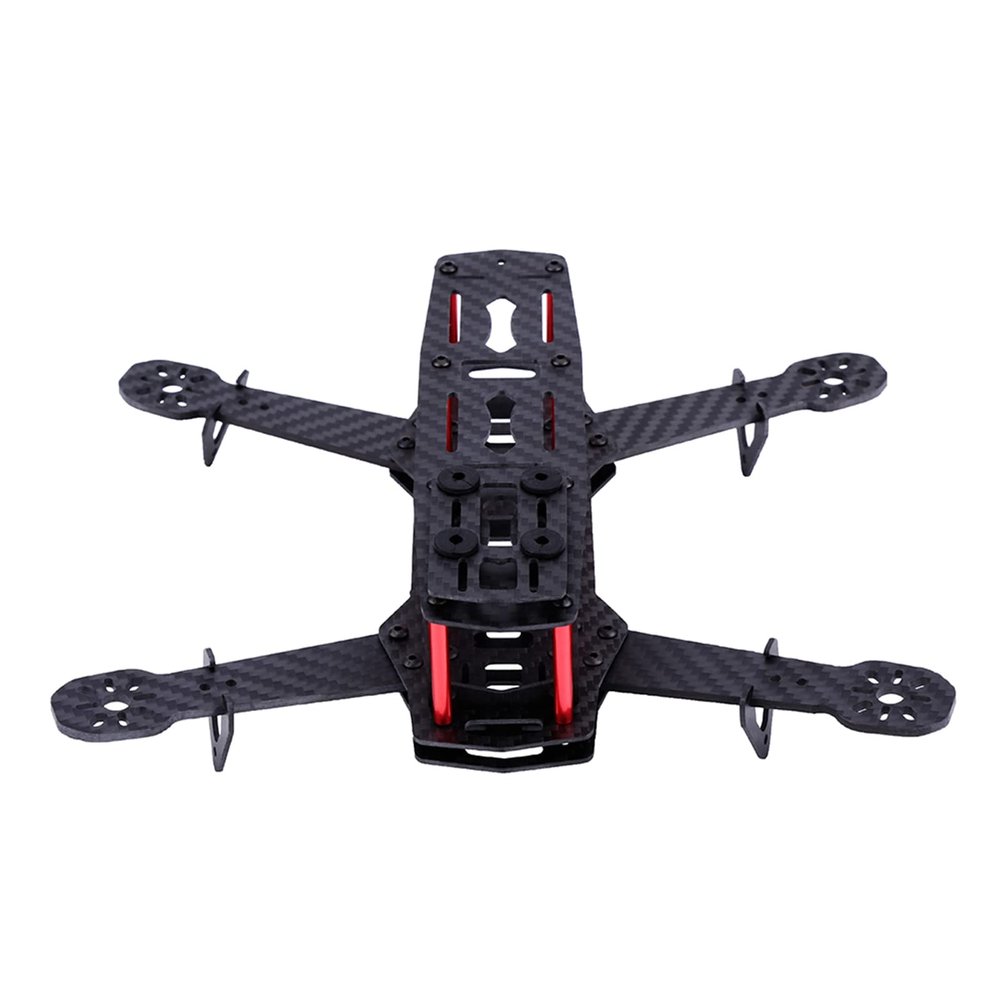 250MM Quadcopter FPV Airplane Drone Frame Kit RC Accessories for QAV250 Mobile Machine Rack (Carbon Fiber)