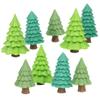 Accoutrements Itty Bitty Forest Trees 9 Piece Set - Miniature Trees for Creating Enchanting Landscapes - Soft Vinyl, Self-Standing, 3 Styles, 3 Colors from Archie McPhee view 3