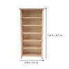 Homoyoyo Doll House Model Doll Storage Cabinet 1 12 Scale Wooden Bookshelf Miniature Wood Furniture Wood Decor Mini Furniture Doll House Furniture Small Wooden Bookshelf Mini House Supply view 2