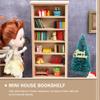 Homoyoyo Doll House Model Doll Storage Cabinet 1 12 Scale Wooden Bookshelf Miniature Wood Furniture Wood Decor Mini Furniture Doll House Furniture Small Wooden Bookshelf Mini House Supply view 3