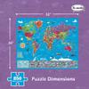 Re-marks Map of The World Deluxe Jigsaw Puzzle with Whimsy Pieces view 3