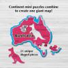 Re-marks Map of The World Deluxe Jigsaw Puzzle with Whimsy Pieces view 4