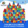 Magnetic Tiles 138 PCS (XL SET), Magnetic Tiles for Kids, Toy for 3 4 5 6 7 8 Year Old Boys & Girls, Large Building Set, Great Gift for Kids Aged 3-8, Gift Box, + Bonus Zippered Carrying CASE view 2