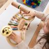 Asweets 7 in 1 Kids Drum Set for Toddlers Wooden Xylophone Musical Instruments Kit Play Set for Toddler Baby Drum Set Montessori Toys Sensory Toys Birthday Gifts for Girls Boys (Moon) view 2