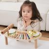 Asweets 7 in 1 Kids Drum Set for Toddlers Wooden Xylophone Musical Instruments Kit Play Set for Toddler Baby Drum Set Montessori Toys Sensory Toys Birthday Gifts for Girls Boys (Moon) view 3